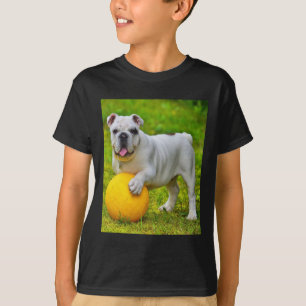 Cute English Bulldog Basketball Bulldog Älskare Gi T Shirt