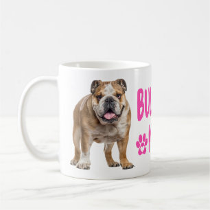 Cute English Bulldog Mamma Gift-Hundälskare Kaffemugg