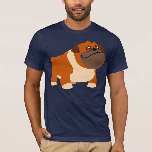 Cute English Bulldog T-Shirt (Framsida)