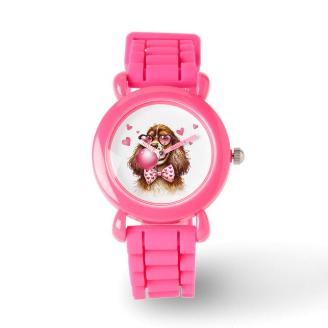 Cute English Cocker Spain Kids Watch Armbandsur (Framsida)