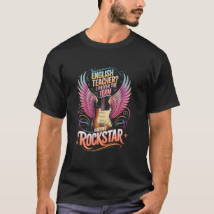 Cute ENGLISH-lärare skriver ROCKSTAR ELA Arts Boo T Shirt