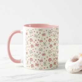 Cute Envelopes & Hearts Seamless Valentine Mugg
