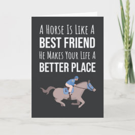 Cute Equestrian Cards Animal Horses Equine Riding Kort