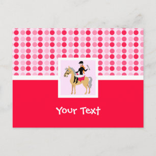 Cute Equestrian Girl. Vykort