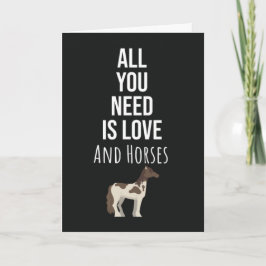 Cute Equine Cards Horse Equestrian Pony Animal Kort