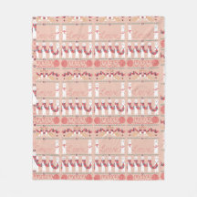 Cute Ermines Fleece Blanket