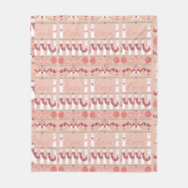 Cute Ermines Fleece Blanket