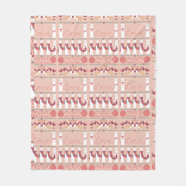 Cute Ermines Fleece Blanket (Framsidan)