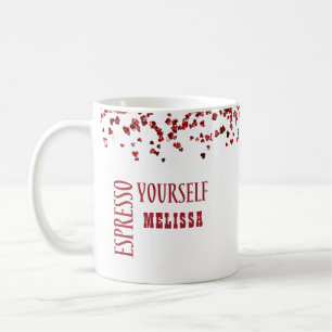 Cute Espresso Yourown Red Large and Fold Kaffemugg