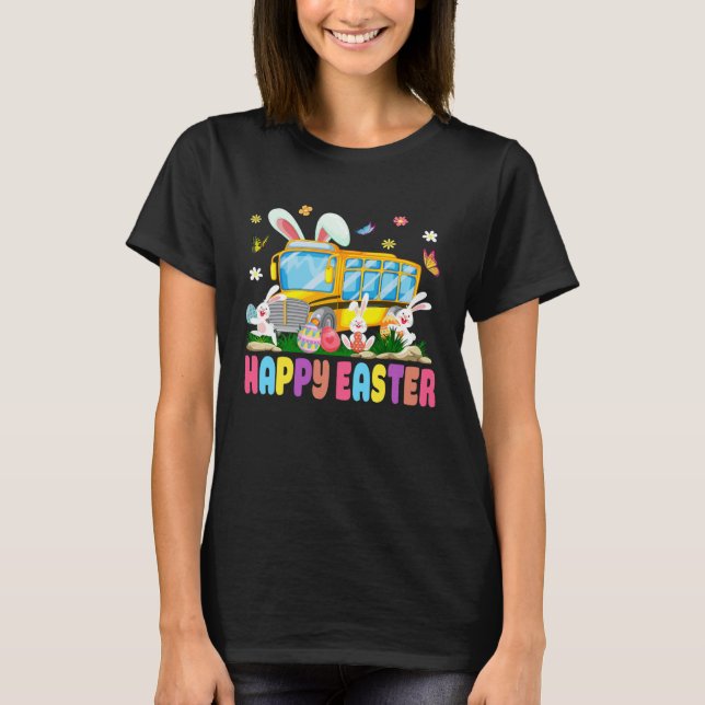 Cute Every Bunny s Favorite School Bus Driver Happ T Shirt (Framsida)