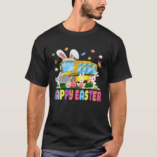 Cute Every Bunny s Favorite School Bus Driver Happ T Shirt (Framsida)