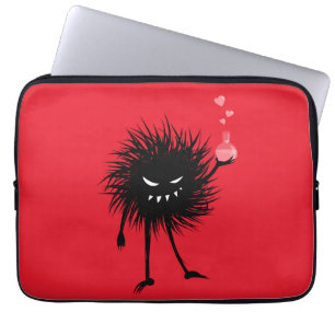 Cute Evil Character Kärlek Potion Laptop Fodral