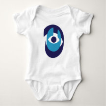 Cute Evil Öga Baby Bodydräkt - Modern Nazar Amulet