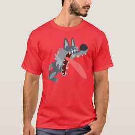 Cute Exced Tecknad Varg T-Shirt