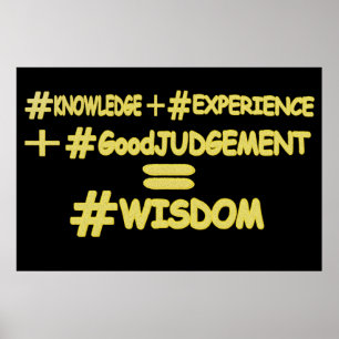 Cute Expression Design för "WISDOM EQUATION". Köp Poster