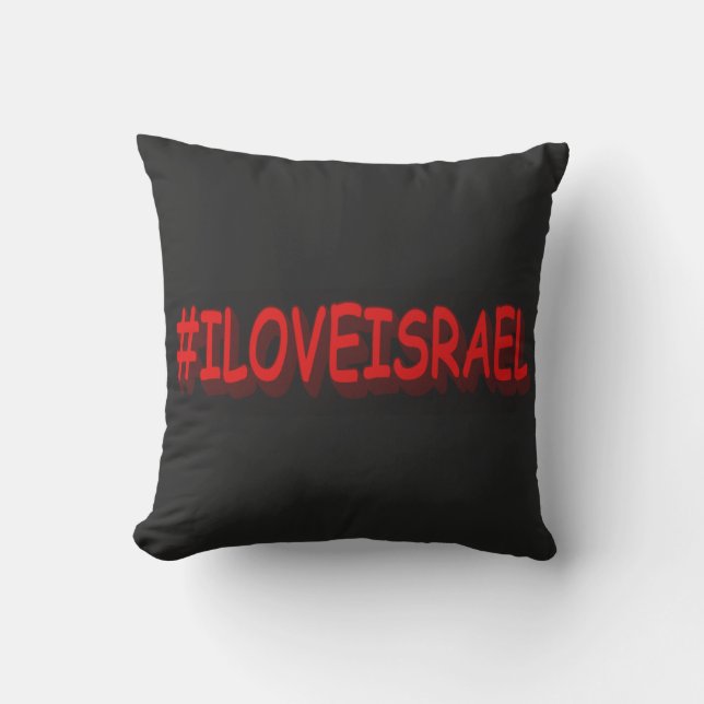 Cute Expression Design #ILOVEISRAE". Köp nu Kudde (Framsida)