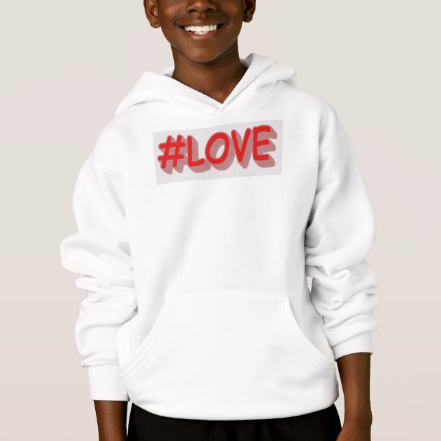 Cute Expression Design "#KÄRLEK". Köp nu T Shirt (Framsida)