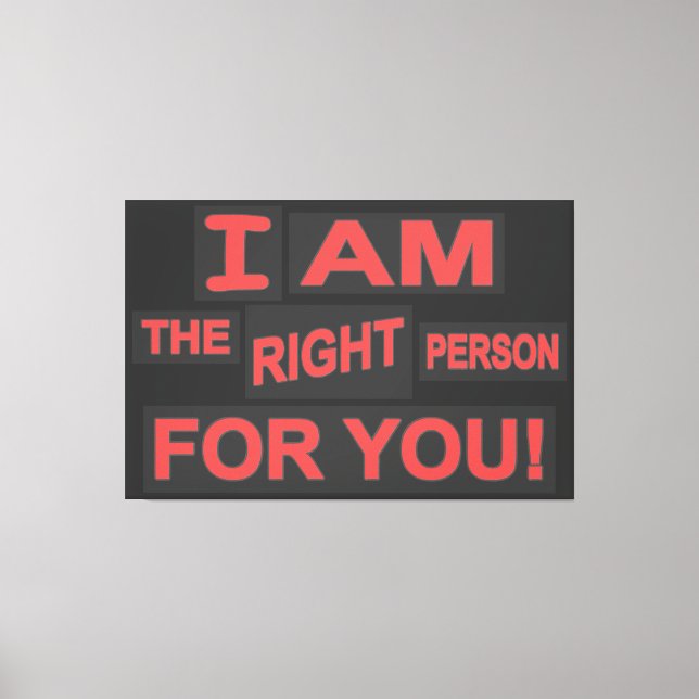 Cute Expression Design "Kärlek Life". Köp nu Canvastryck (Framsida)