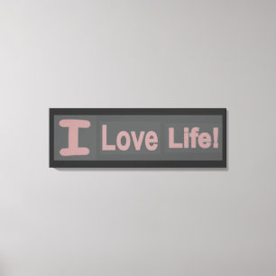 Cute Expression Design "Kärlek Life". Köp nu Canvastryck