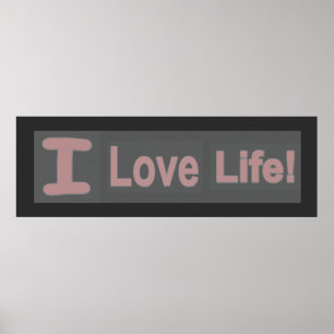 Cute Expression Design "Kärlek Life". Köp nu Poster