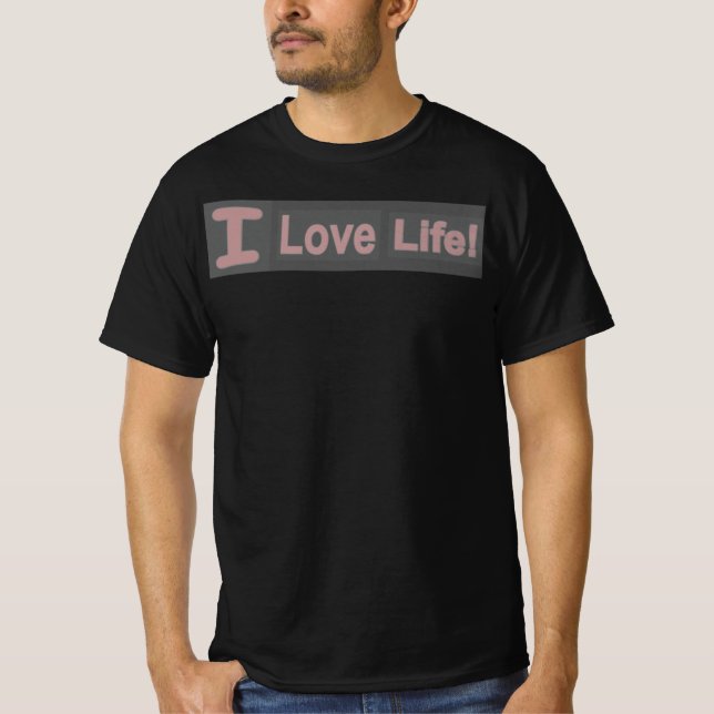 Cute Expression Design "Kärlek Life". Köp nu T-Shi T Shirt (Framsida)