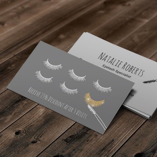 Cute Eyelash Makeup Artist Lash Lounge Loyalty Lojalitetskort (Skapare uppladdad)