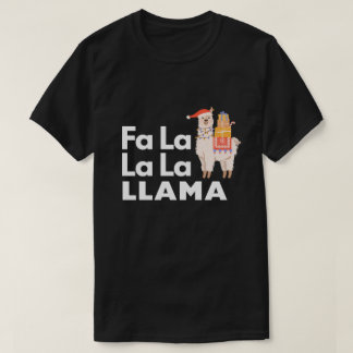 Cute FA LA LA LLAMA-julsjöfart T Shirt