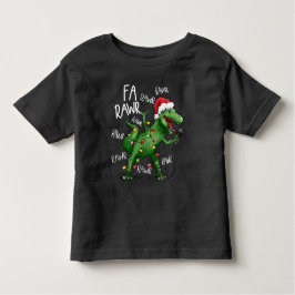 Cute Fa Rawr Rawr Singing jul Dinosaur T Shirt