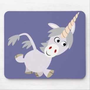 Cute Facetious Tecknad Unicorn Mousepad Musmatta
