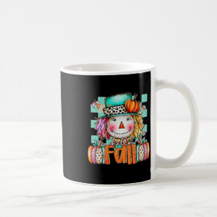 Cute Fågelskrämma Pumpkin Thanksgiving Halloween F Kaffemugg