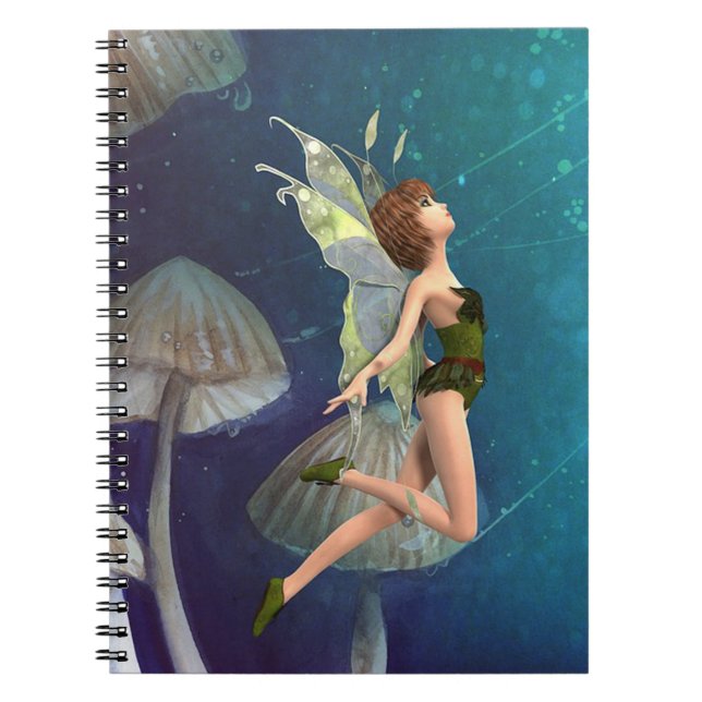 Cute Fairy Anteckningsbok Med Spiral (Framsidan)