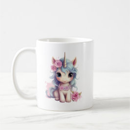 Cute Fairy Baby Unicorn Sparkling Fantasy Kaffemugg