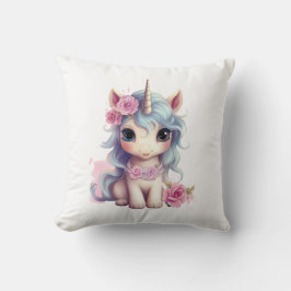 Cute Fairy Baby Unicorn Sparkling Fantasy Kudde