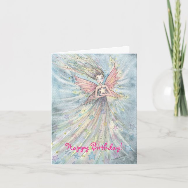 Cute Fairy Birday Card Kort (Framsida)
