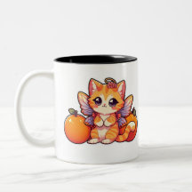 Cute fairy cat med orangar