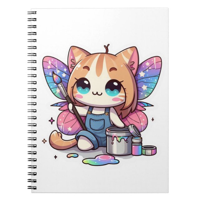 Cute Fairy Catt Artist Anteckningsbok (Framsidan)