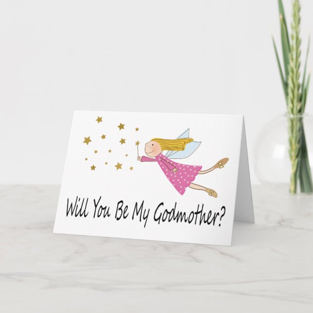 Cute Fairy Godmor Frieri Photo Kort (Framsida)