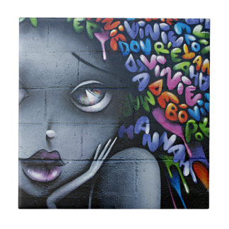 Cute Fairy Graffiti Kakelplatta