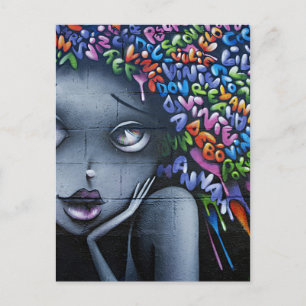 Cute Fairy Graffiti Vykort