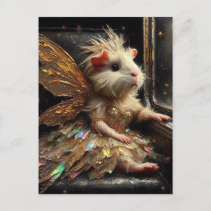 Cute Fairy Guinea Gris Vykort