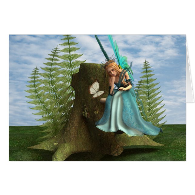 Cute Fairy Hälsningskort (Framsidan Horizontal)