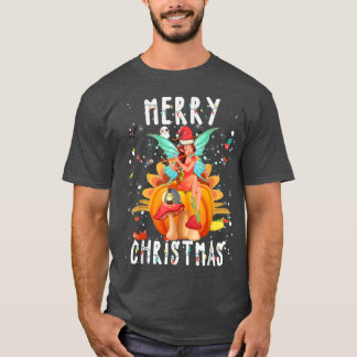 Cute Fairy Merry Christmas light Cool Fairy Xmas P T Shirt