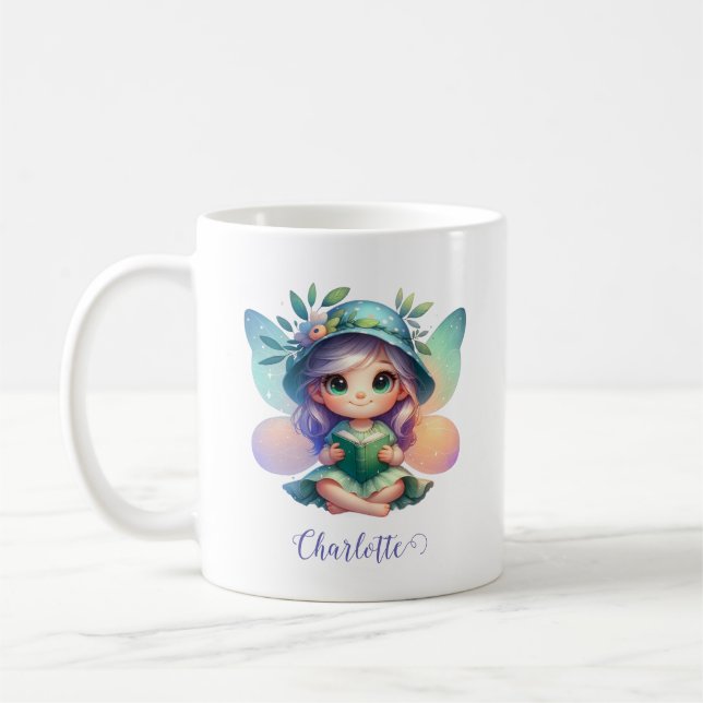 Cute Fairy Personlig Kaffemugg (Vänster)