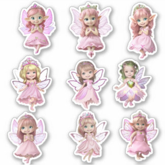Cute Fairy Stickers 3 Klistermärken