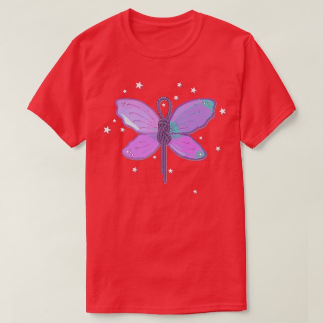 Cute Fairy Vingar klätterknut för Freeclimbe T Shirt (Design framsida)
