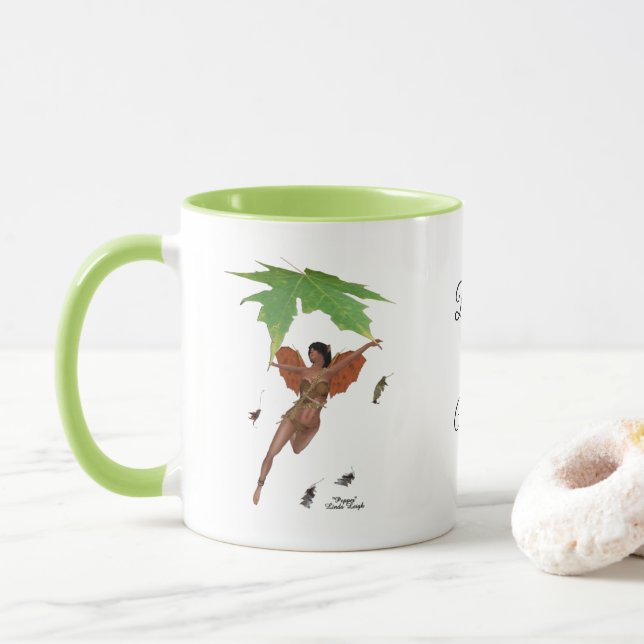 Cute Fairy with Brown Vingar cafee Mugg (Med munk)