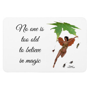 Cute Fairy with Brown Vingar Flexible Magnet