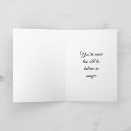 Cute Fairy with Brown Vingar Girls Birday Card Kort