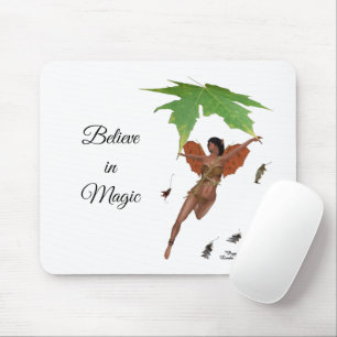 Cute Fairy with Brown Vingar Mouse Pad Musmatta