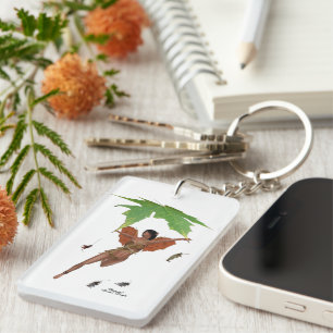 Cute Fairy with Brown Vingar Rectangchain